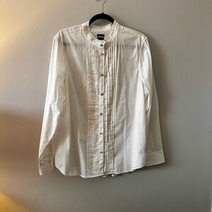 GAP | White Button-Up Women's Pin Tuck Blouse